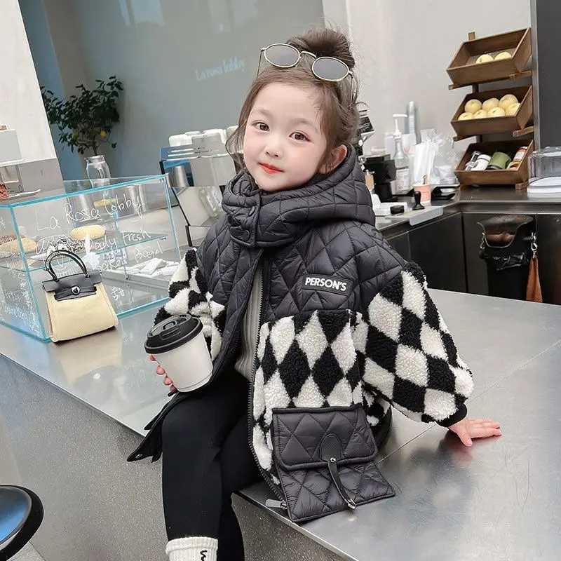 Thick Girl Cotton Coat New Baby Cotton Coat Winter Girl Cotton Coat Childrens Winter Clothing M241018