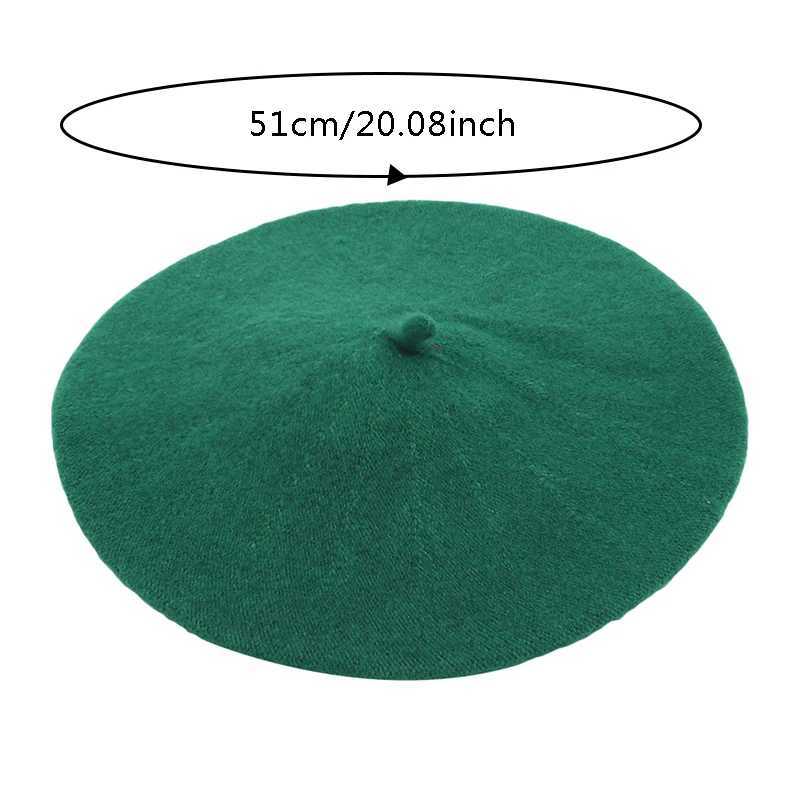 Fashion Baby Beret Hat for Girls Wool Vintage Children Beanies Cap Kids Painter Hats Toddler Candy Color Hair Accessories LX241018