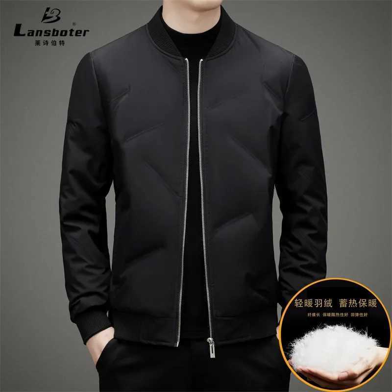 2024 Mens Autumn and Winter New Baseball Collar down Jacket Youth Short Simple Warm down Jacket LX241018