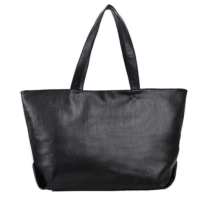 Large capacity textured bag for women high-end single shoulder bag ins simple versatile portable tote bag 241015