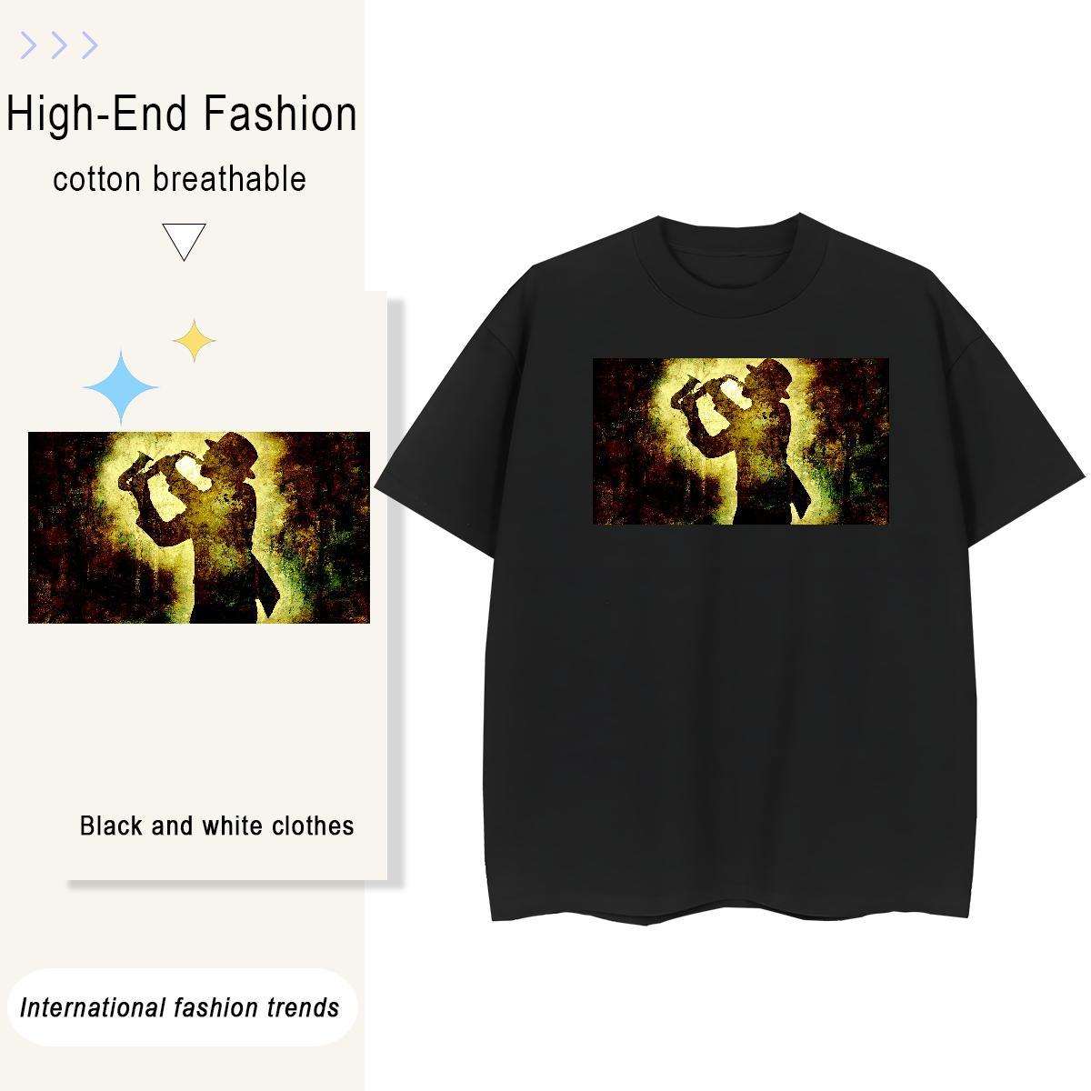 2024 DIY Woman T Shirts 230g Pure Cotton O-Neck Short Sleeve Casual portrait Women Tshirts Wholesale Customized Print Top Tees