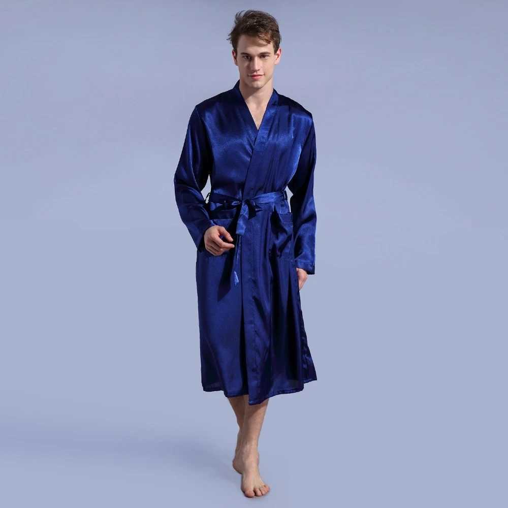 Groom Robe Emulation Silk Soft Home Bathrobe Nightgown For Men Kimono Customized Name and Date Personalized for Wedding PartyXJ241018