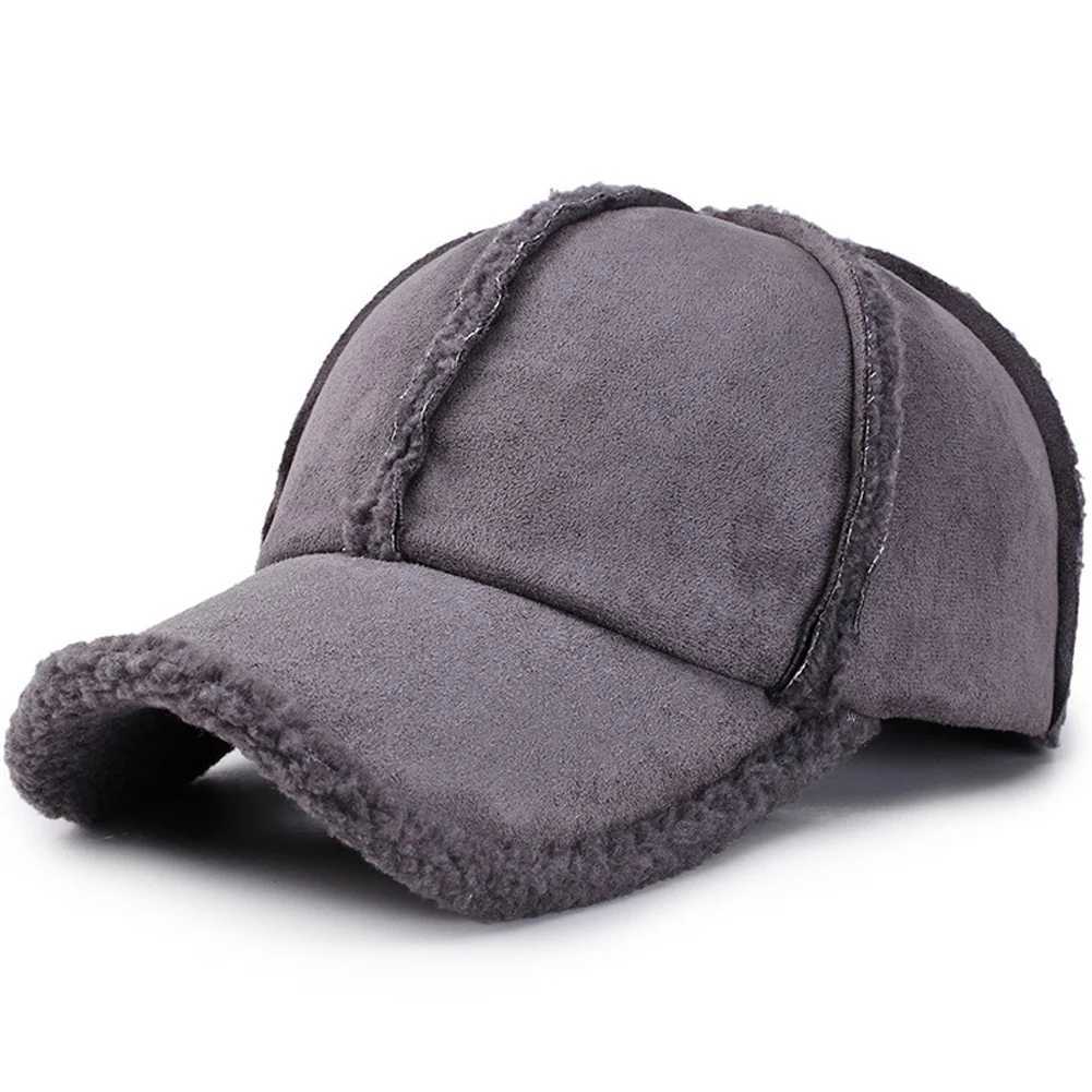 2022 Autumn Men Women Winter Hats Baseball Cap Warm Adjustable Sports Wool Solid Color Baseball Hats for Kids Fashion Female CapX241018