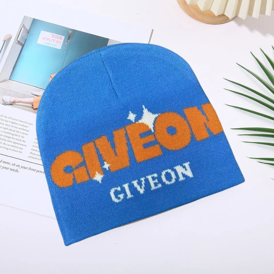 Alphabet knit cap fall and winter outdoor travel windproof ear protection multifunctional pullover cold cap men and women du 241007
