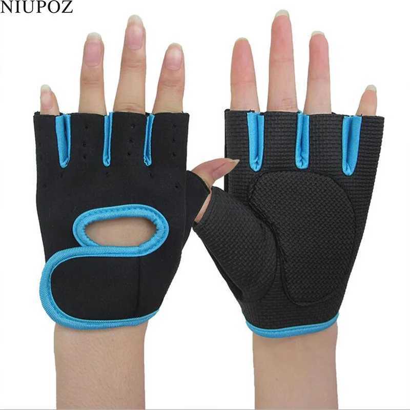 Mens Short Exercise Half Finger Breathable Outdoor Exercise Bicycle Gloves Womens Gym Fitness Dumbbell Weightlifting Gloves G145W241018