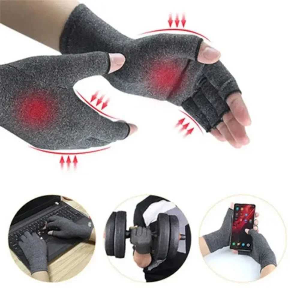 1. Half finger gloves arthritis gloves wrist support cotton joint pain Raleigh hand support wristband bicycle wrist wrap glovesW241018