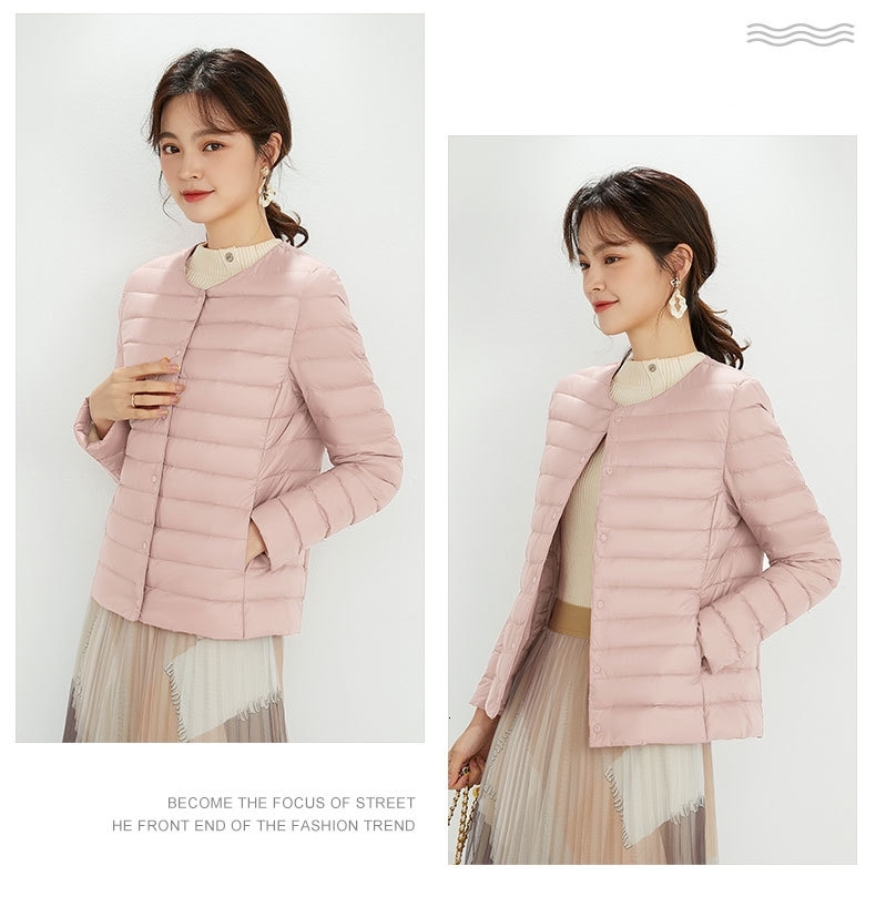 Top Grade 90% White Duck Down Women Ultra Lightweight Packable E Jackets 2023 New Autumn Winter Keep Warm Puffer Coats