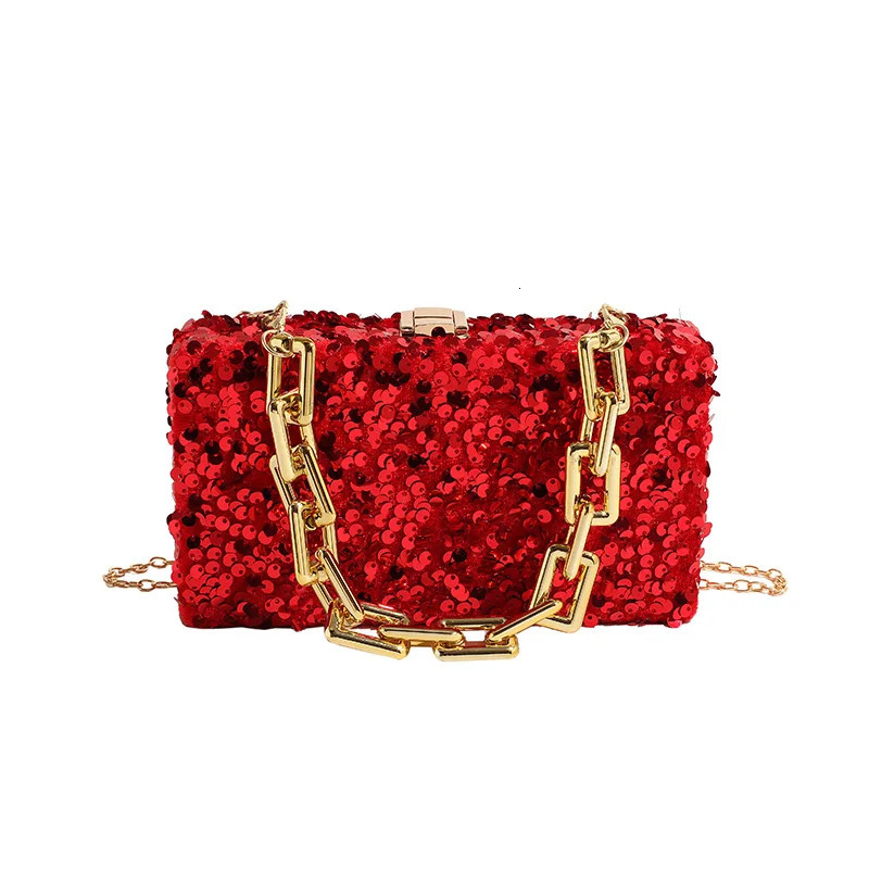 2024 bead sequin evening bag elegant box clutch wallet red womens wedding handbag party dance party241018