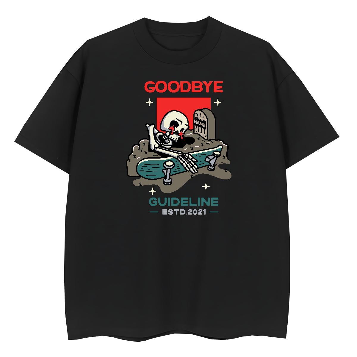 Stylist T Shirt For Woman 100% Cotton 230g Short sleeve Soft Hip Hop skull Women Tees Loose fit Skull Tops Shirt