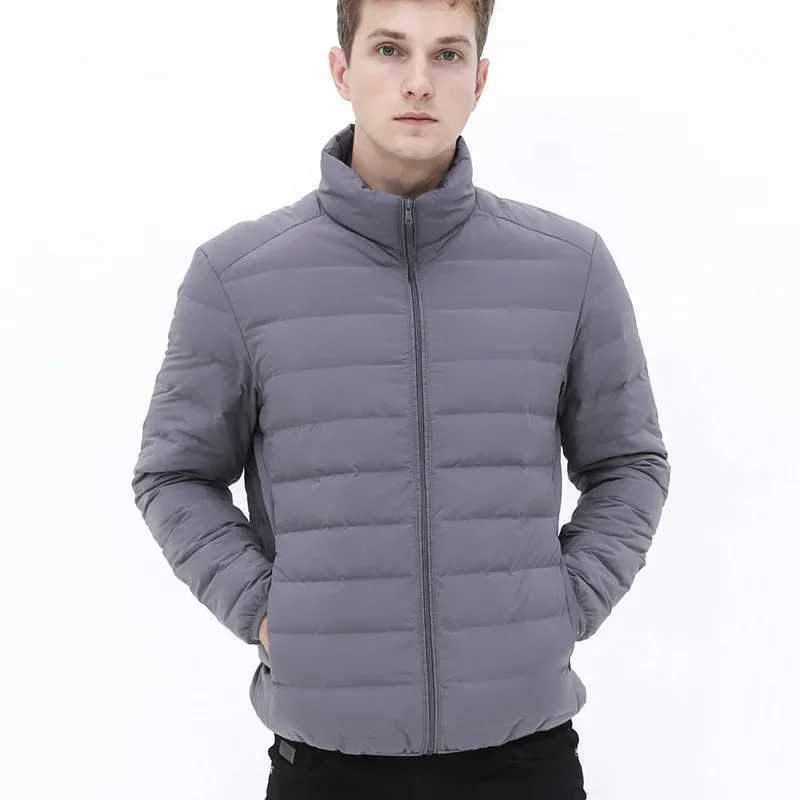 2024 New Mens 90% White Duck Down Seamless Autumn Winter Warm Jacket Male Lightweight Breathable Windproof Packable Down Coat LX241018