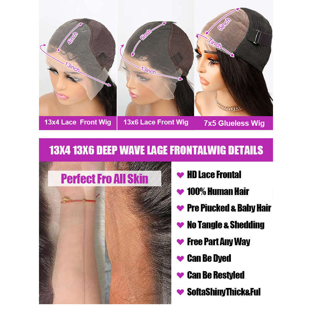 Bone Straight Inch Lace Front Wig x HD Frontal Human Hair Brazilian Hd Glueless For Women al