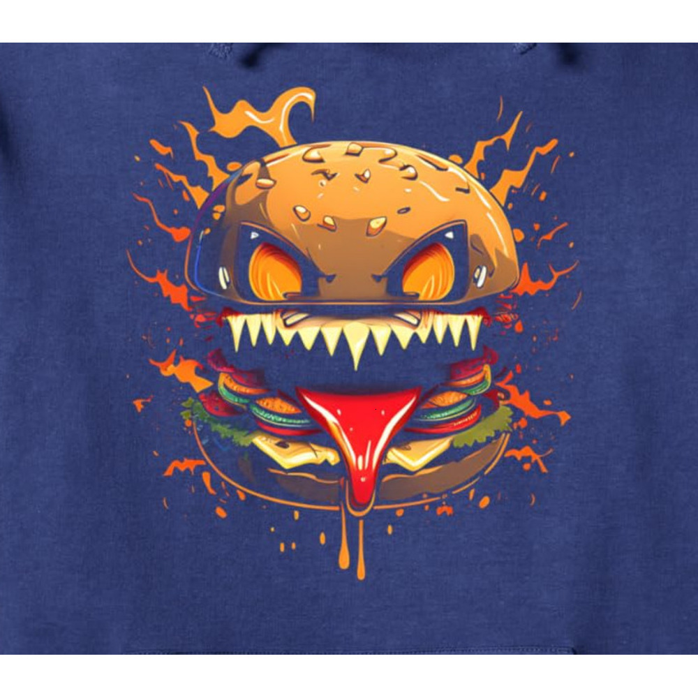 Hoodie for Mens Womens Hamburger Cheeseburger Foodie Fast Food Lover Gift Pullover Hoodie Graphic Hoodies sweatshirt Pullover Long Sleeve