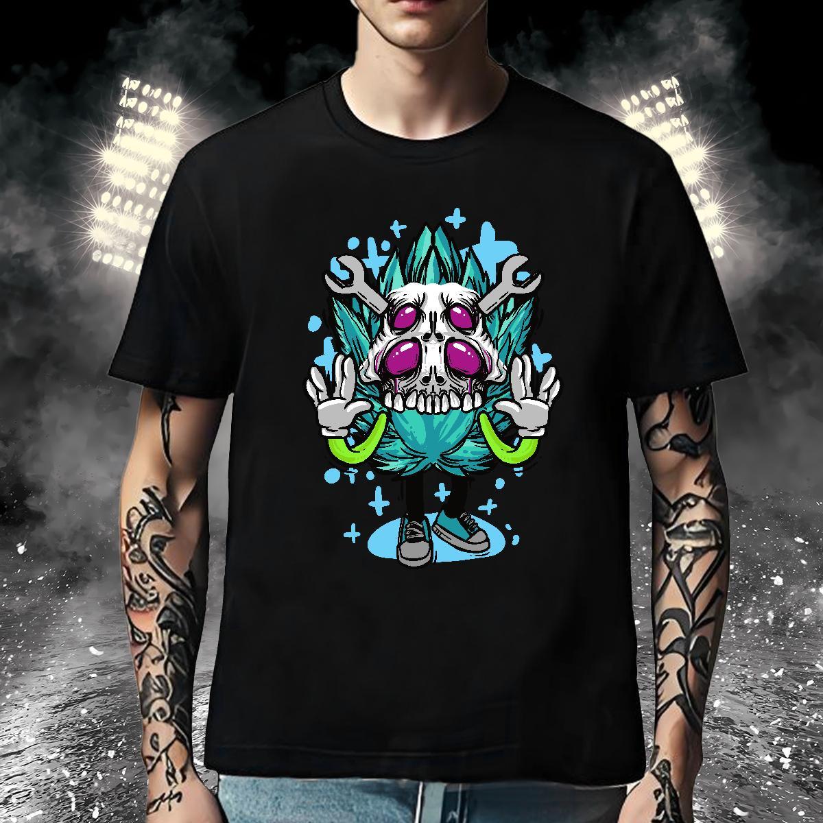 Comfortable T shirt 230g 100% Cotton ET Street Wear Black Oversized Round Neck Short Sleeve Couples T Shirts Classic Clothes