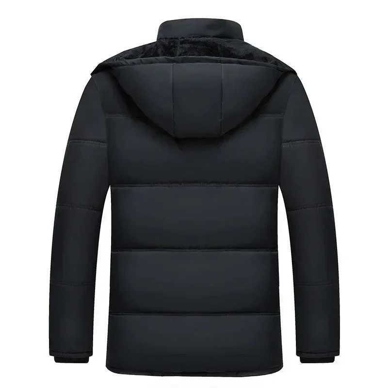Parka Men Coats 2021 Winter Jacket Men Thicken Hooded Waterproof Outwear Warm Coat Casual Mens Jackets Overcoat Fur Thicking LX241018
