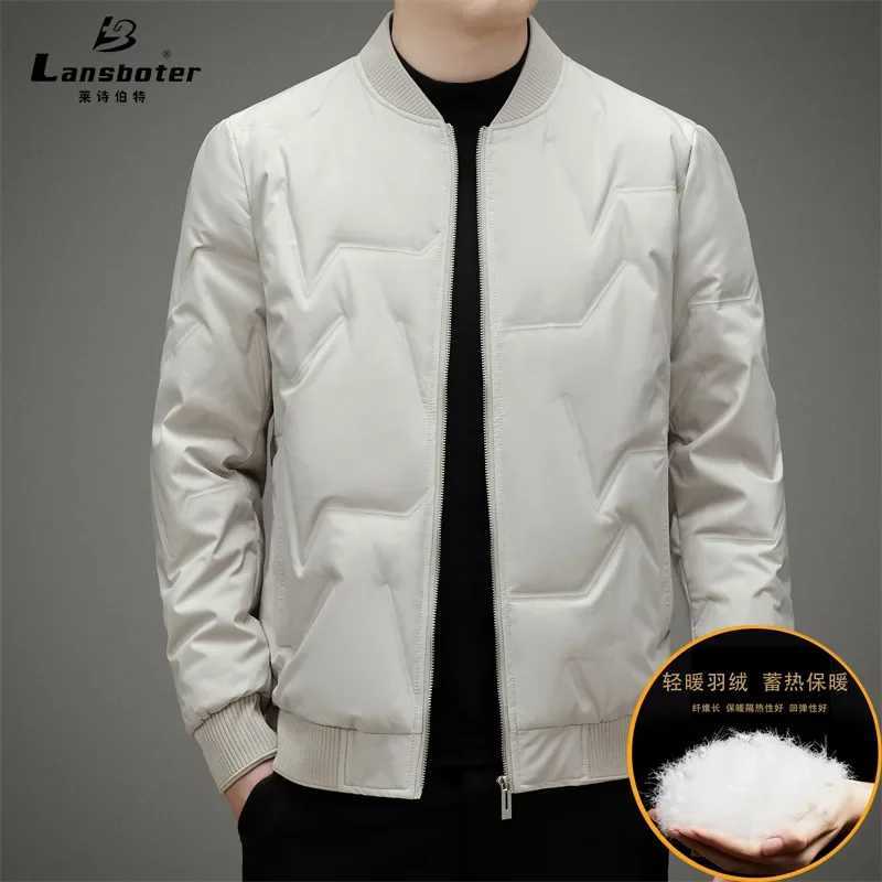 2024 Mens Autumn and Winter New Baseball Collar down Jacket Youth Short Simple Warm down Jacket LX241018
