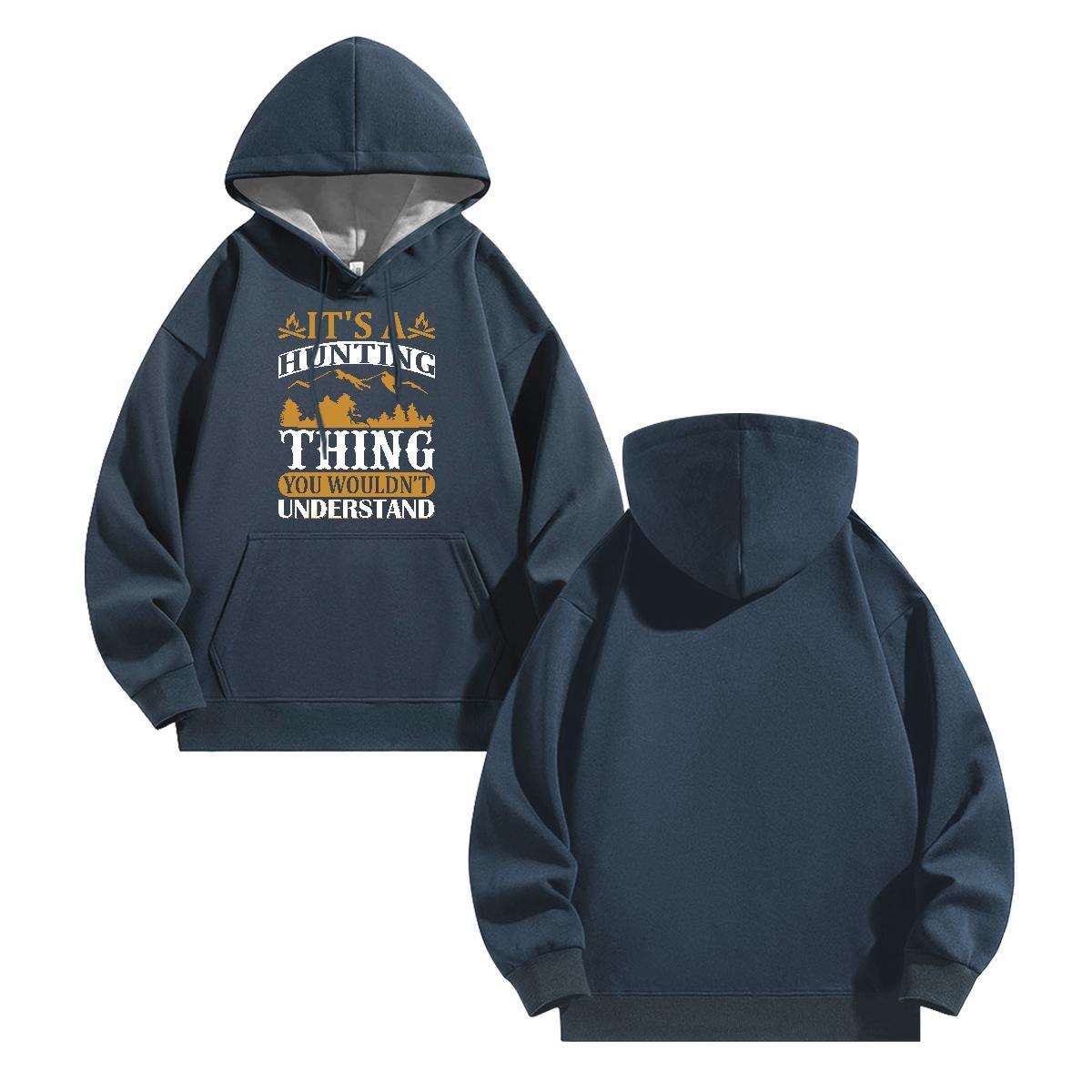 Casual New Hoodie for Men Breathable Warm Mens Hoodie Plus Size Cartoon Tops Pullover Hoodie Outdoor Thick Fleece