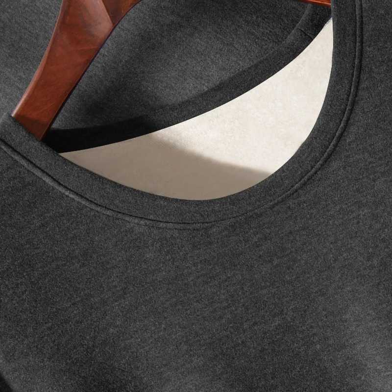 Men's Thermal Underwear Man Winter Thermal Underwear Set Face Sanding Double Warmth Slim Body and High Elasticity Comfortable and Breathable Y241
