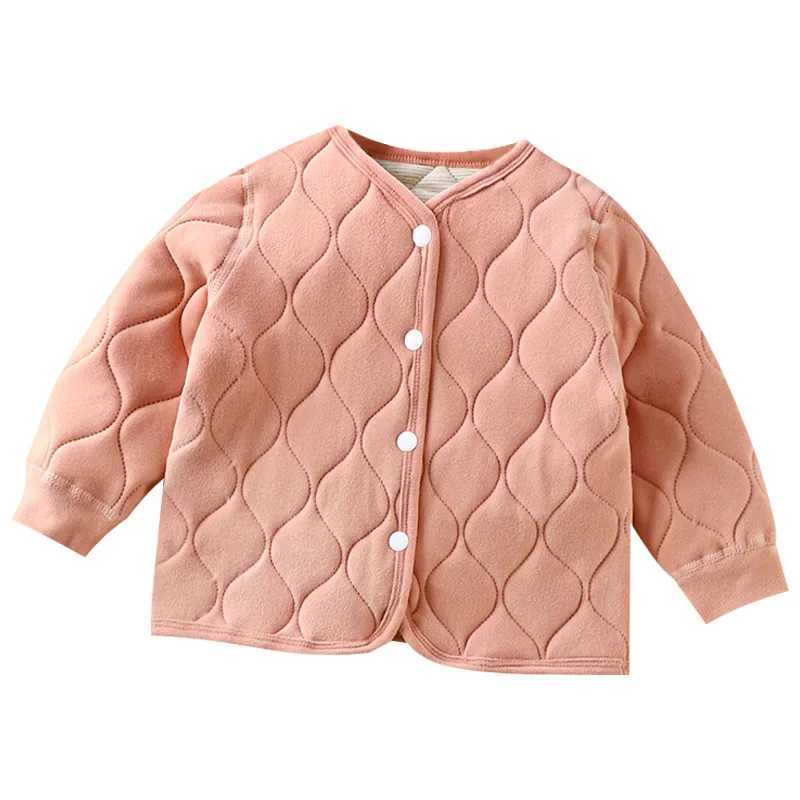 Childrens warm autumn new boy three-layer bedding girl thick jacket cotton childrens clothing M241018