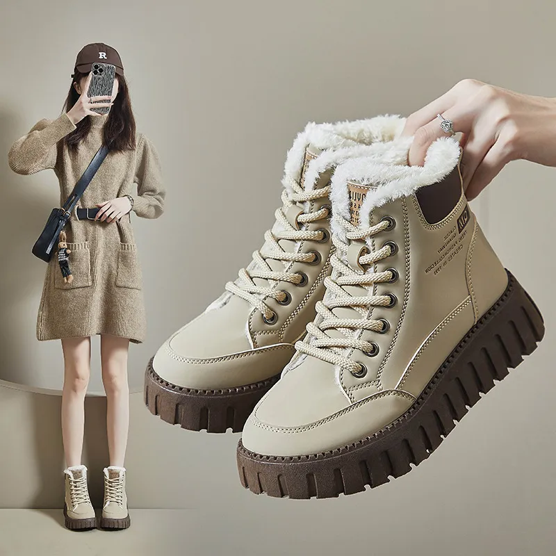 2024 Free Shipping New Designer Men Womens Snow Kids Winter Shoes Warm Fur Furry Boots Sneakers