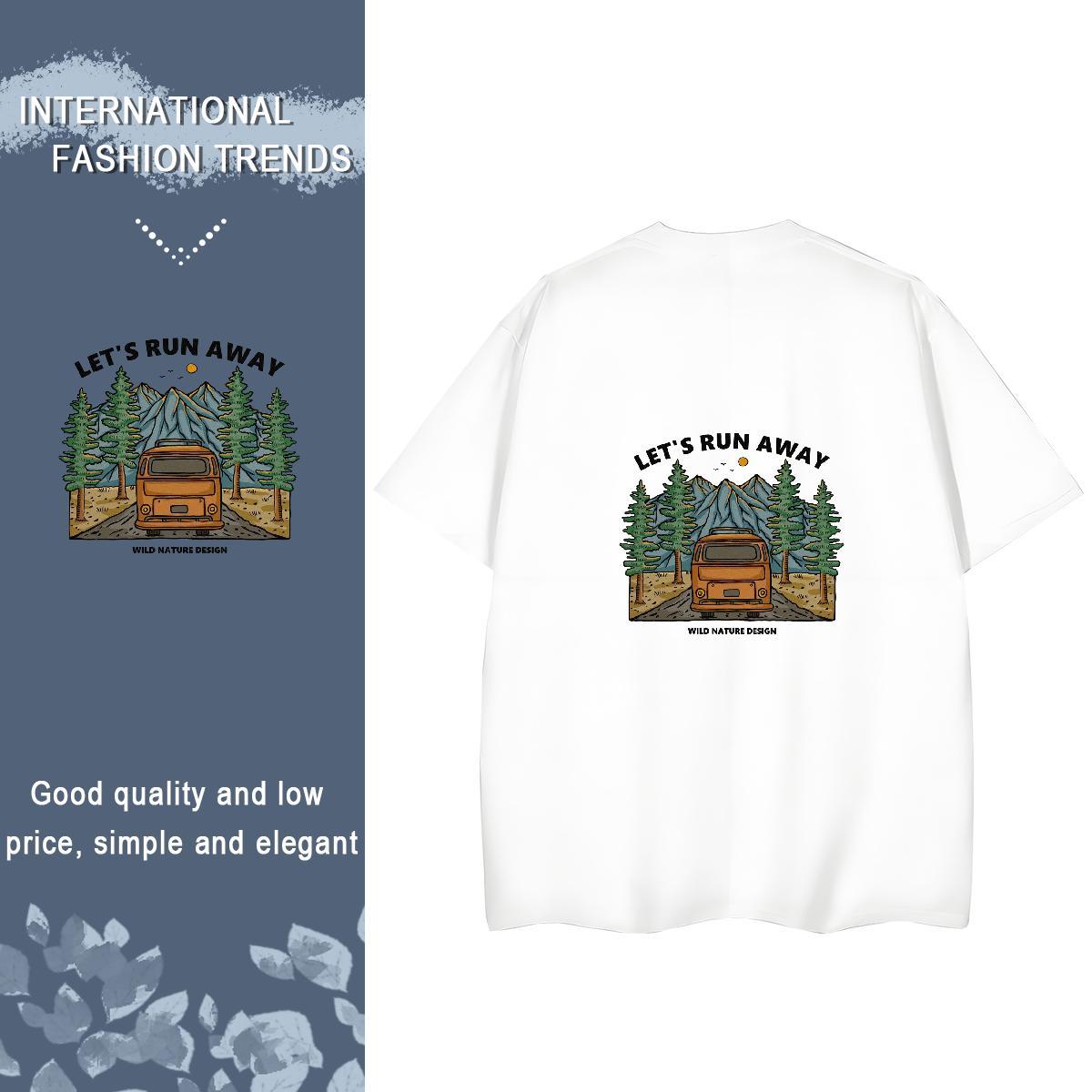 Custom T-Shirts 230g 100% Cotton Crew Neck Breathable Sport car Women Tshirts Soft DIY Anime Printed Tops Shirt