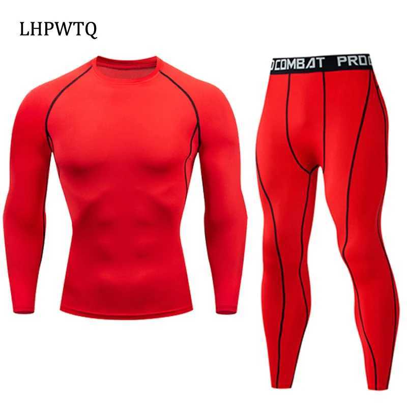 Men's Thermal Underwear New Winter Men Underwear Thermal Sets Elastic Compression Set Long Johns for Men Polartec Breathable Sports Thermo Suits 