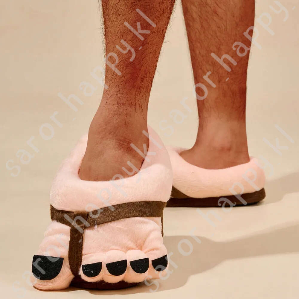 Fashionable Peculiar Foot Shape Funny Cartoon Funny Home Slippers Warm Anti-Slip Fun Slippers Bedroom Warm Shoes 540