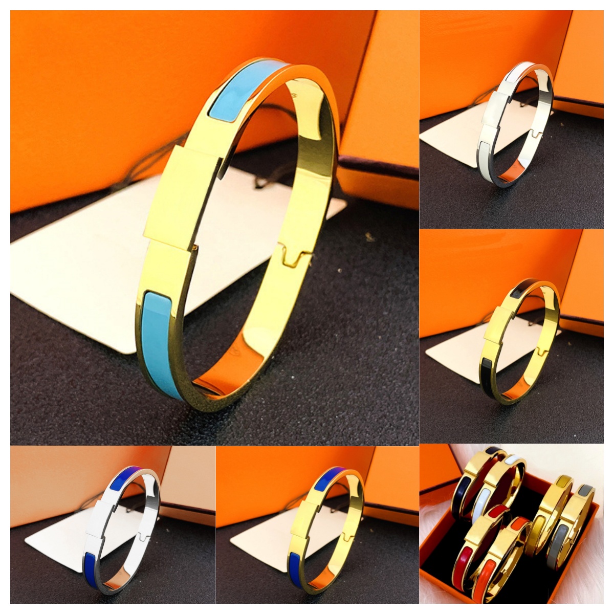 Fine works Bracelet designer jewelry 8MM braclet gold bracelets bangle classic fashion men women unisex stainless steel Bracelet with bracelet gift