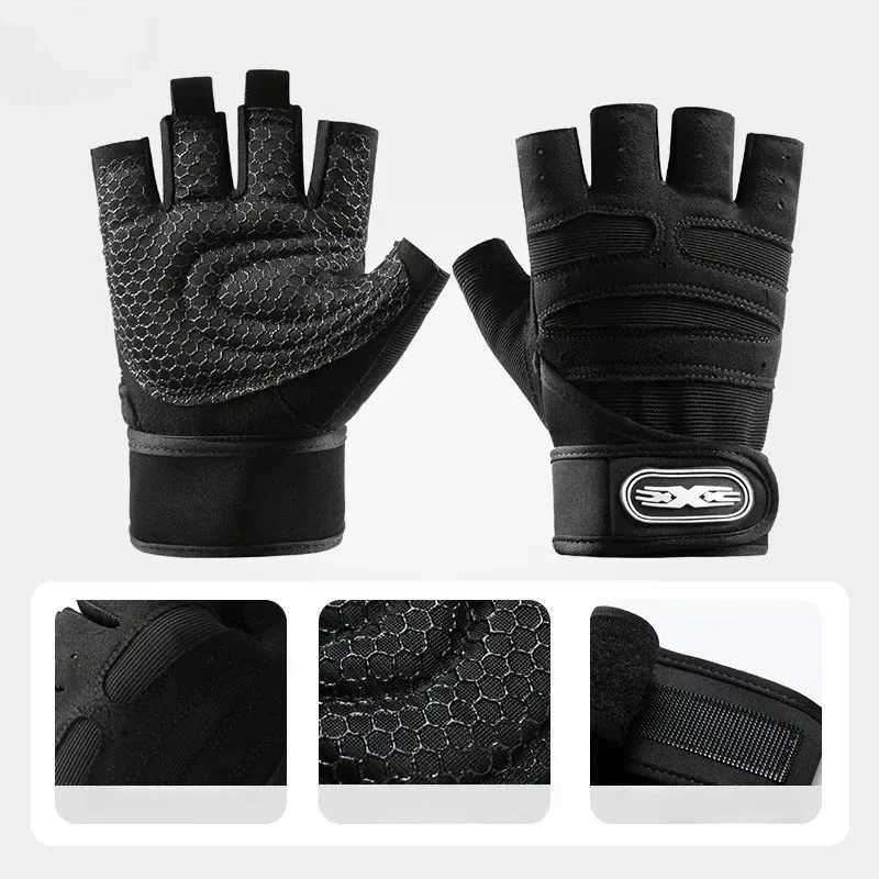 Outdoor sports gloves womens knee pads fitness gym cycling hiking boxing training long knee fingersW241018
