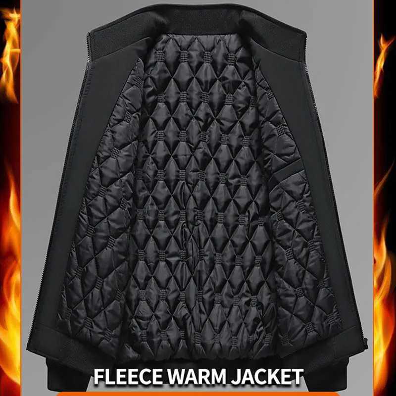 Men Windbreaker Streetwear Winter Fleece Jackets Coat Plus Size 6XL 7XL 8XL Thicken Warm Varsity Jacket For Men Parkas Overcoats LX241018