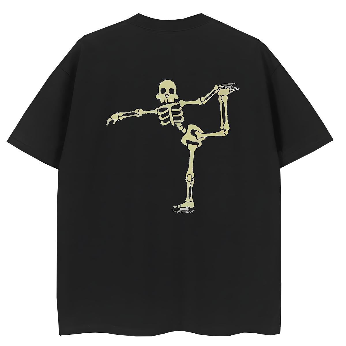 TOP Quality Women T Shirts 230g Pure Cotton Round Neck Short Sleeve Summer Casual skull Lady T shirt Popular DIY Anime Printed Polos