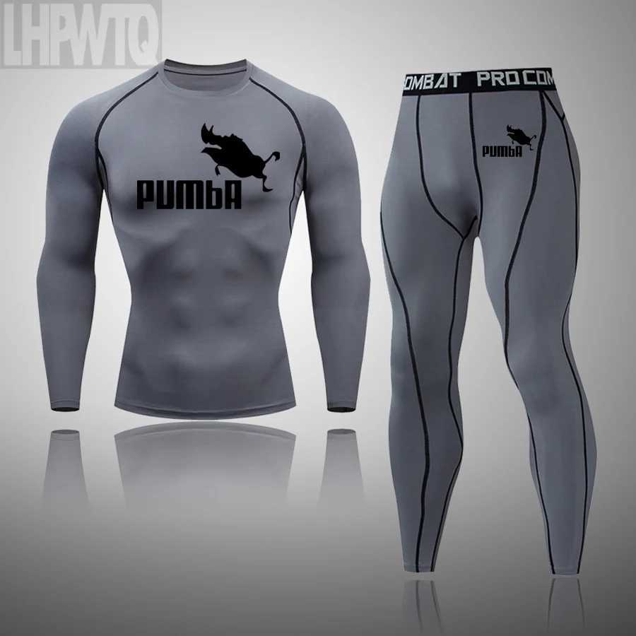 Mens Thermal Underwear Mens Compression Sport Thermal Underwear Tracksuits Joggers Training Fitness Gym Long Johns Rashguard Clothes Running Set Me Y2