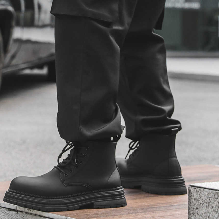 Martin Boot Martin Boots Men New Winter High Ankle Boots Motorcycle Boots Mens American Workwear Boots Fashion Boots 240927