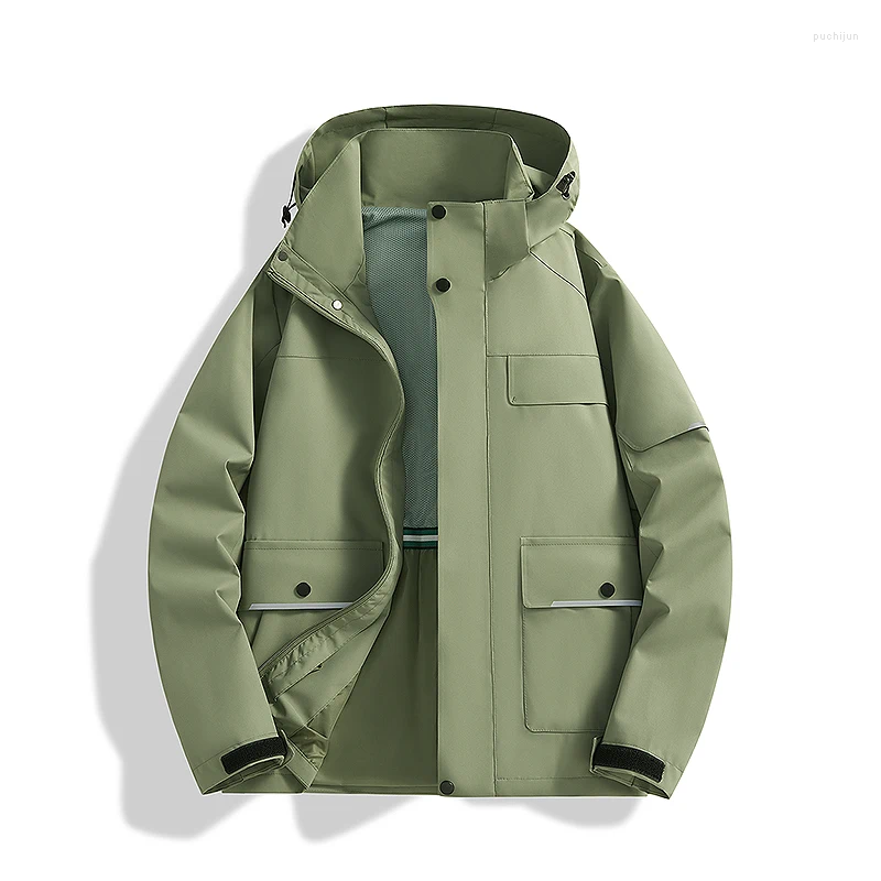 Men's Jackets Spring And Autumn Couples Single Chongshan Windproof Waterproof Jacket Men Women Oversized Coat Outdoor Mountaineering
