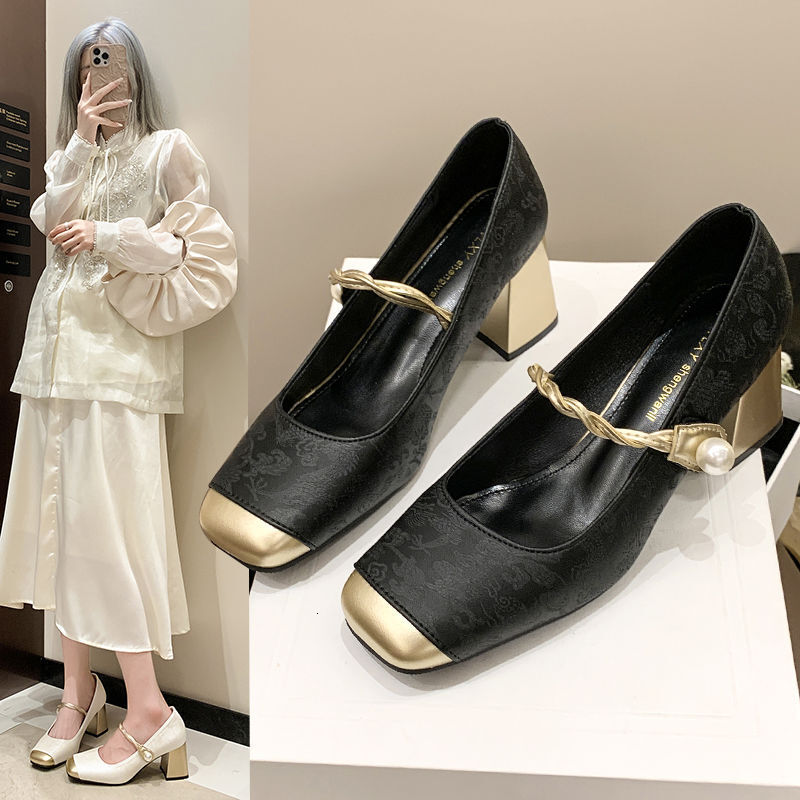New Chinese Style Baotou Half Slippers For Women To Wear On The Outside Summer Gentle Fairy With A Matching Skirt And Mary Jane Sandals Ddmythur