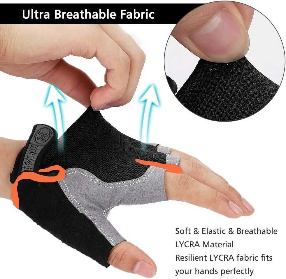 Bicycle gloves anti slip shock-absorbing breathable half finger gloves Mtb gloves sports gloves bicycle glovesW241018