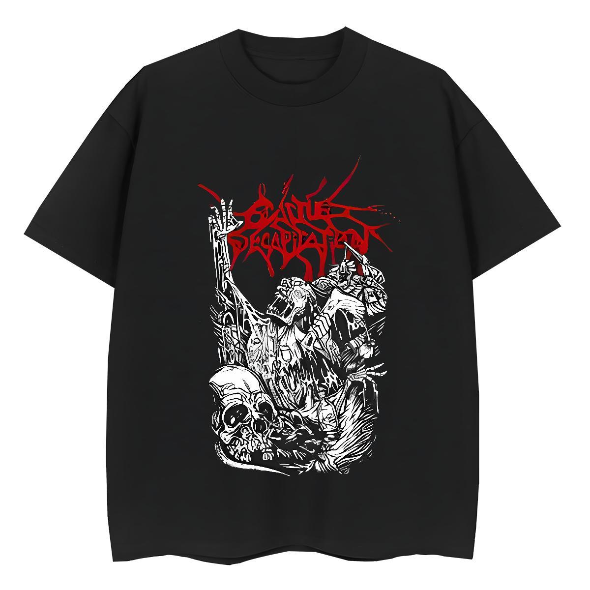 Classic T Shirt For Woman 230g 100% Cotton O Neck Short Sleeves Street skull Lady T shirt Designer Nice Anime Print Clothes