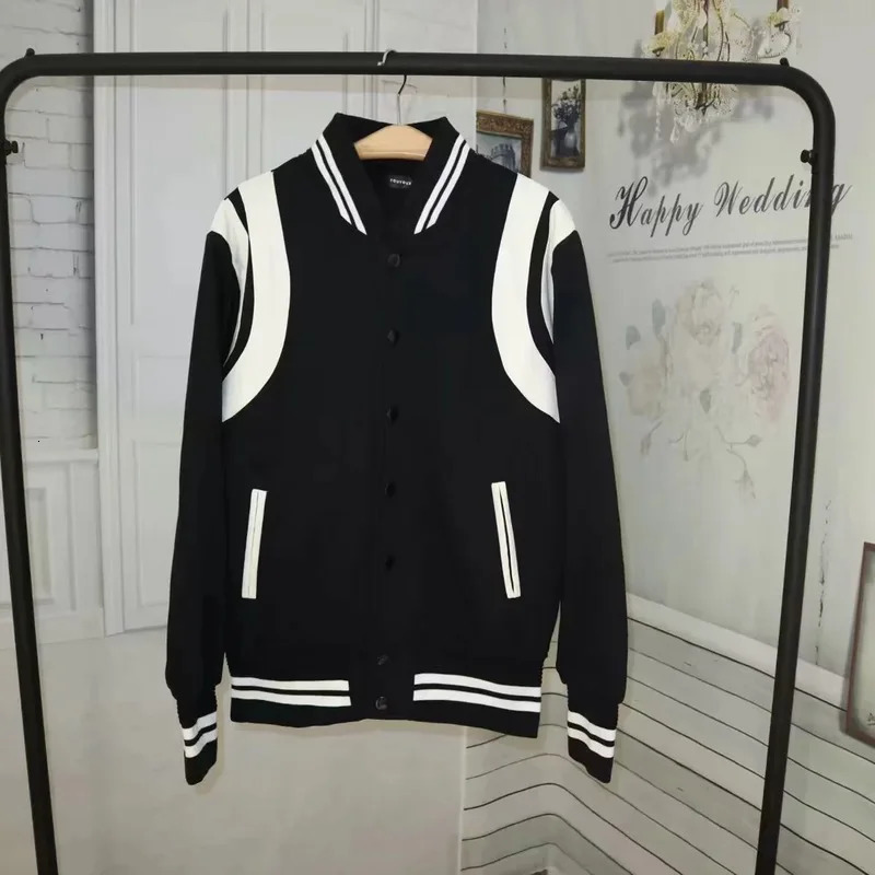 Supzoom Arrival Top Fashion Rib Sleeve Autumn And Winter Spliced Short Casual Baseball Uniform Coat Bomber Jacket Men 241018