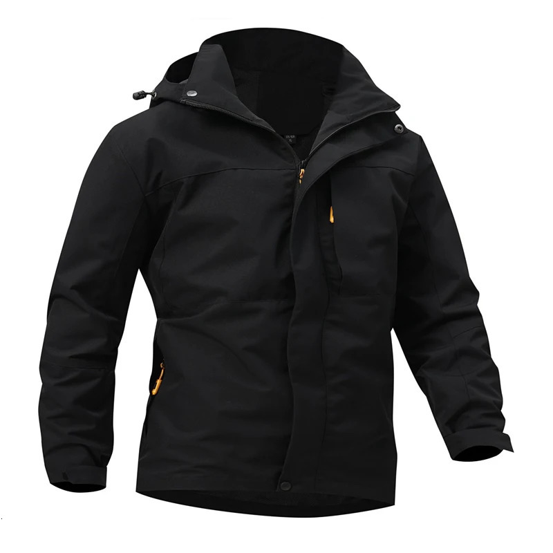 Autumn Mens Mountain Ski Jacket Waterproof Raincoats Outdoor Sports Windbreaker Breathable Hooded Coats Clothing 241018