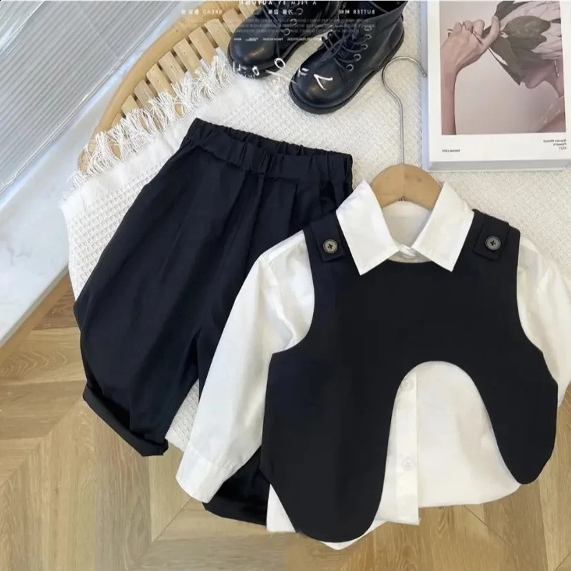 3 PCS set Spring Boy Clothing set Casual vest top Pant Kid Children baby toddler boy korea clothes 1-8 years 241017
