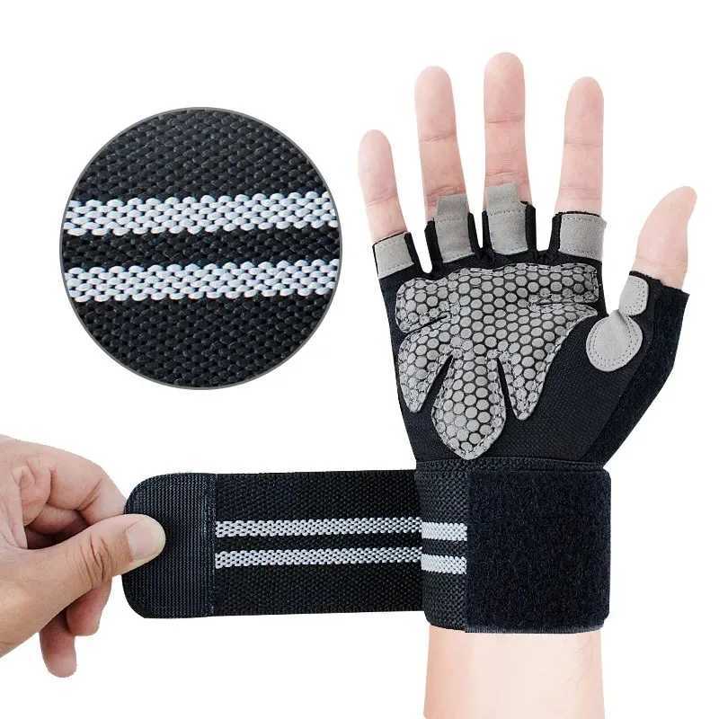 Fitness Straw Gloves Running Mountain Half Finger Gloves Yoga Training Outdoor Cycling Exercise GlovesW241018