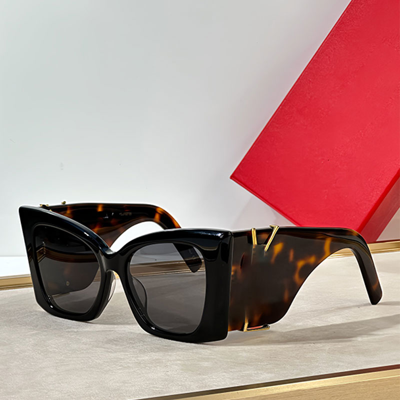 M119 BLAZE Designer oversized cat eye sunglasses Acetate fiber cat eye frame oversized golden Cassandra with temples Fashion women cateye