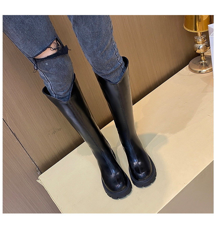 Small Stature For Women New Genuine Leather Long That Are Below The Knee Super Hot And Have A V Shaped High Rise Inside Knight S Boots Ddmythur