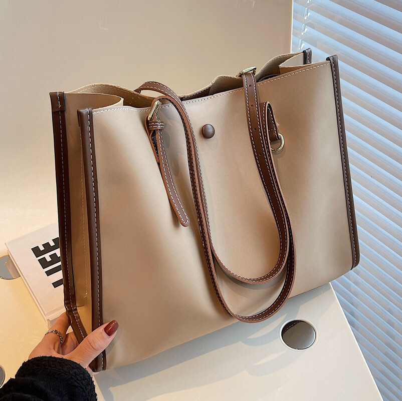 Soft Pu Leather Women Shoulder Bag Large Capacity Designer Brand Ladies Handbag Travel Female Big Totes Bolsas Commuter Bags