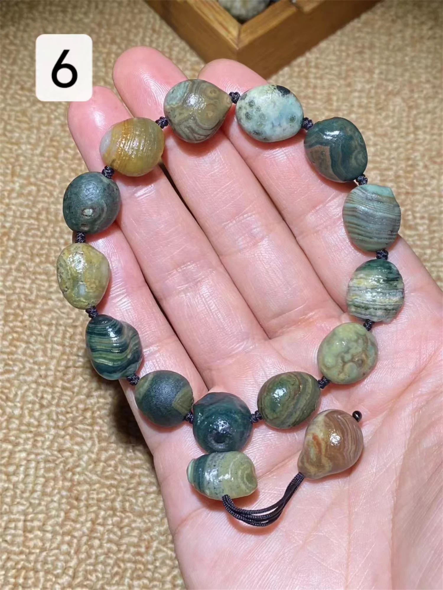 1 piece/batch natural colored Gobi agate coarse stone bead bracelet magical and rare the worlds most powerful energy eye stone neutral style 241017