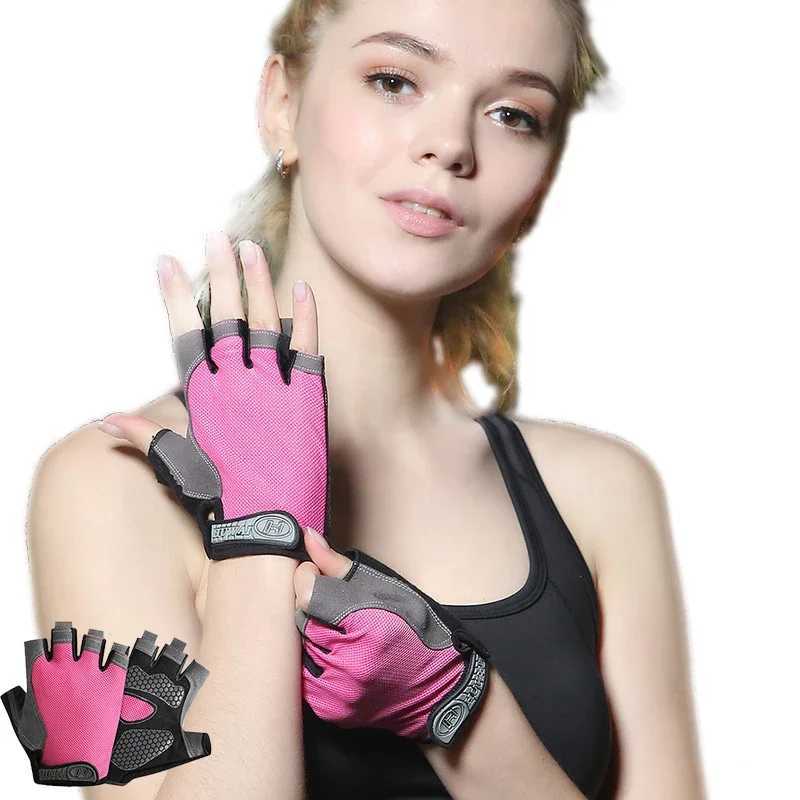 Profit Gym Fitn Breathable Non slip Womens Half Finger Summer Fishing Bike Finger Gloves Fa BikeW241018