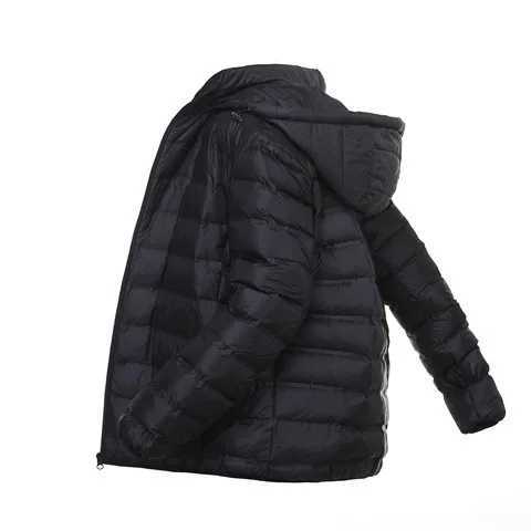 Detachable Cap Light Down Jacket Mens Short Section 2023 Autumn Winter White Duck Down Waterproof Windproof Breathable Jacket LX241018