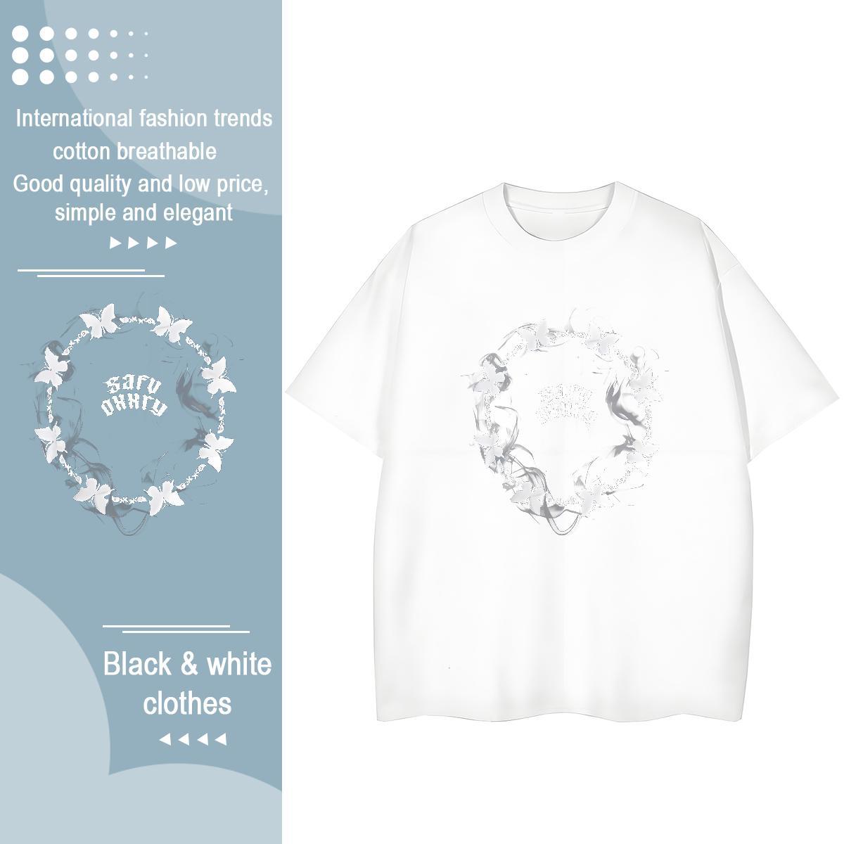 New Arrival T-Shirts 230g 100% Cotton Comfortable Summer Casual The Cross Women Tees 5A Custom Printed Top Tees