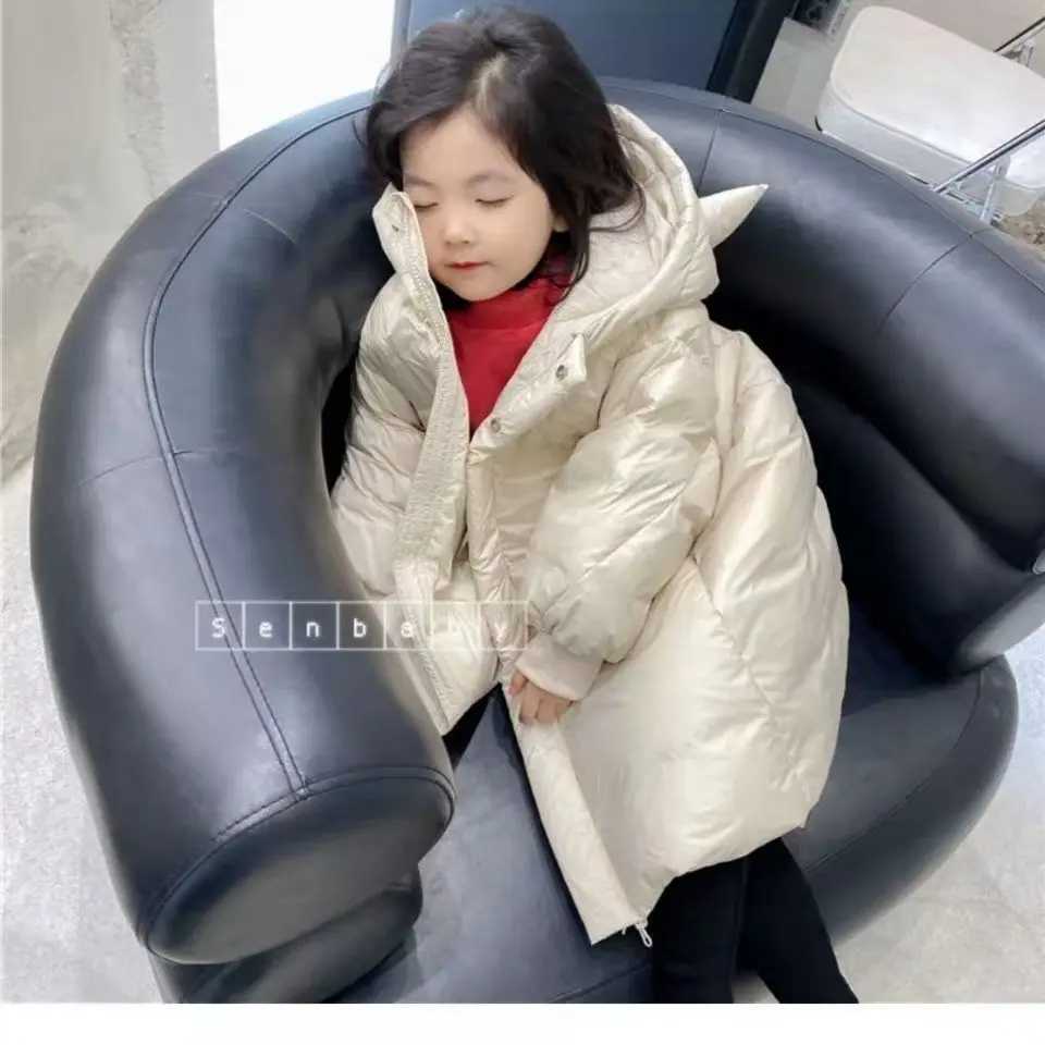 Childrens clothing girls cotton padded jacket new large hot hoodie cotton padded clothing M241018
