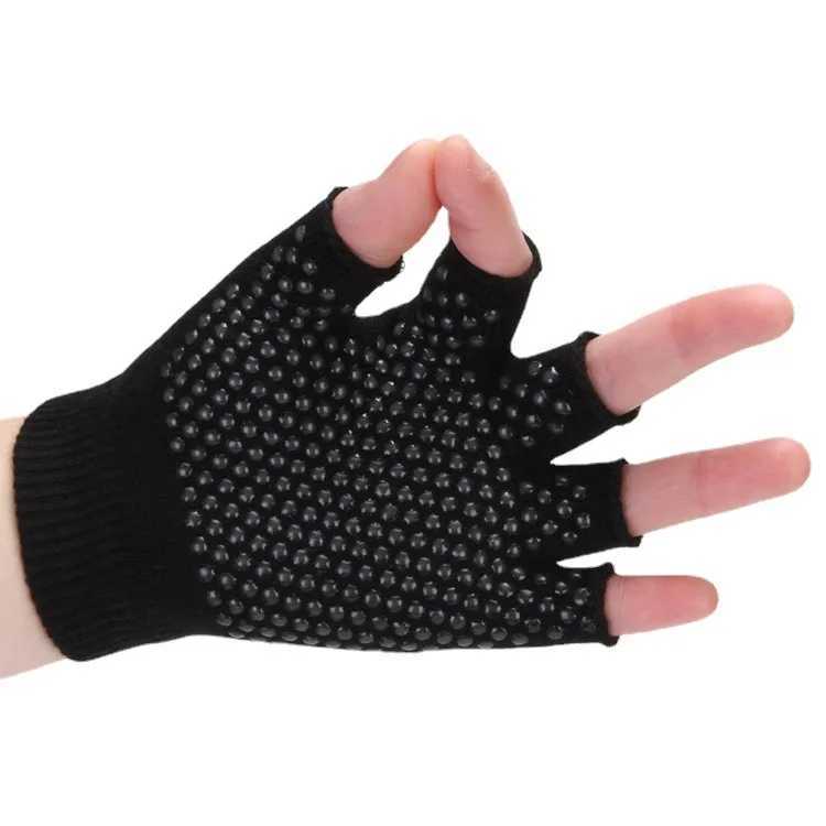 Non slip yoga gloves half finger open yoga gloves sweat free and wear-resistant bicycle glovesW241018