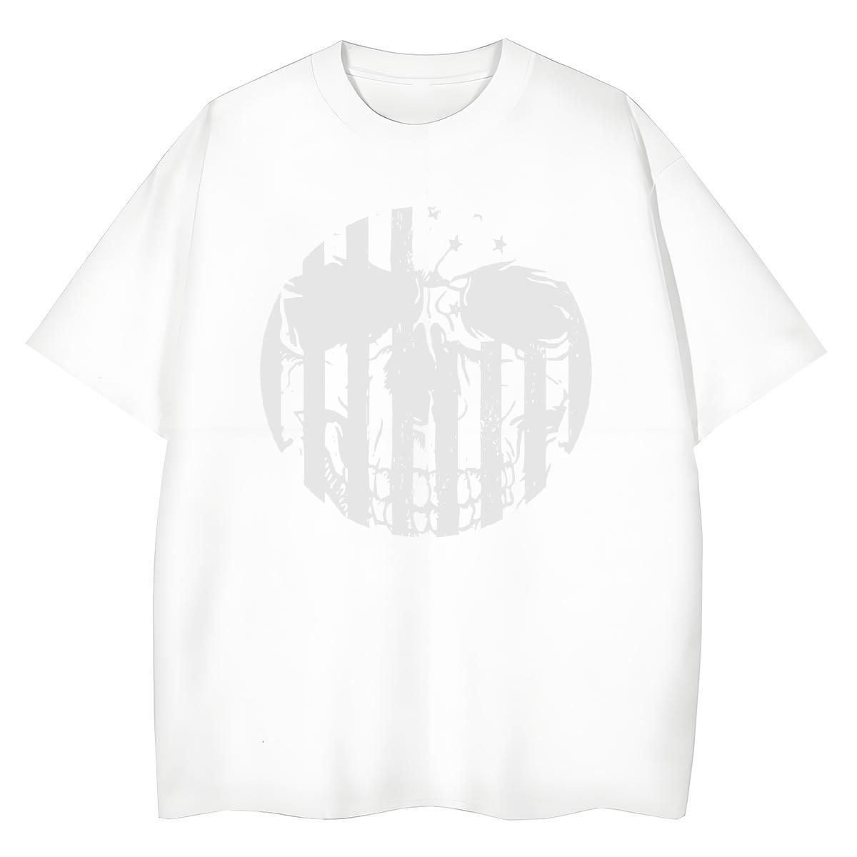 Custom T shirt 230g Pure Cotton Breathable Soft Summer Casual skull Women Tees Popular Cartoon Anime Clothes